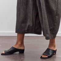 Black Crane Puff Jumpsuit, Steel