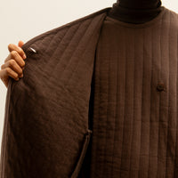 Black Crane Quilted Jacket, Plum