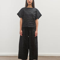 Black Crane Ripple Finish Top, Black