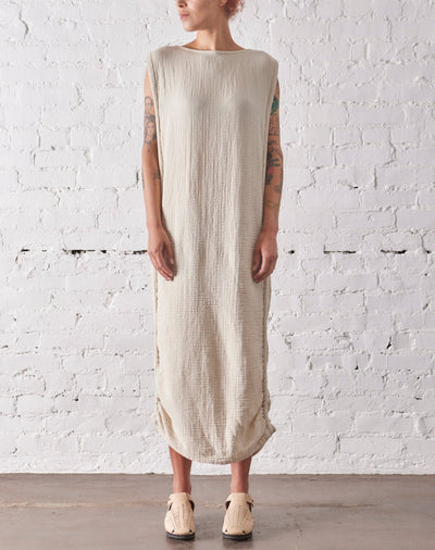 Black Crane Side Corded Dress, Cloud