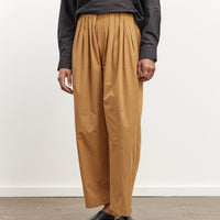 Black Crane Straight Draped Pants, Camel