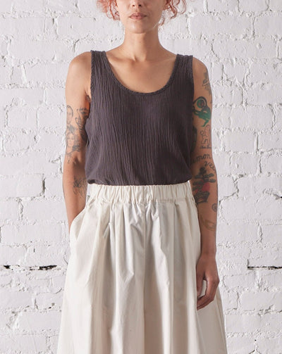 Black Crane Tank Top, Black