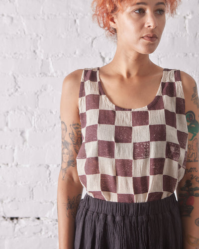 Black Crane Tank Top, Print