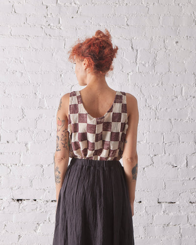 Black Crane Tank Top, Print