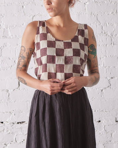 Black Crane Tank Top, Print