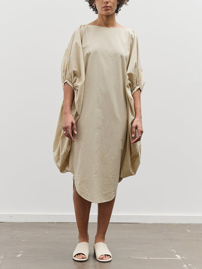 Black Crane Tear Drop Dress, Oyster