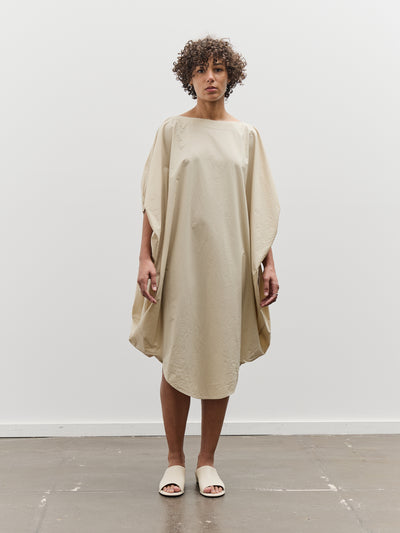 Black Crane Tear Drop Dress, Oyster