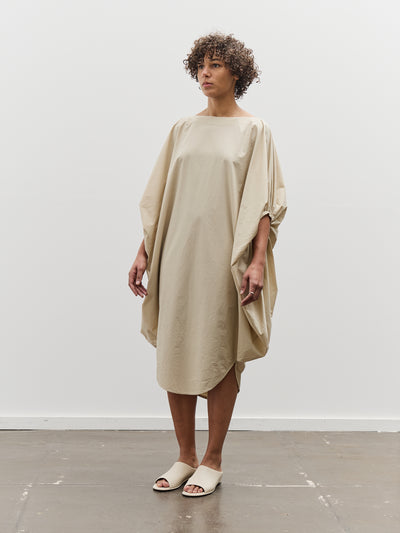 Black Crane Tear Drop Dress, Oyster