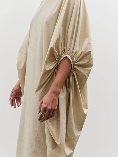 Black Crane Tear Drop Dress, Oyster