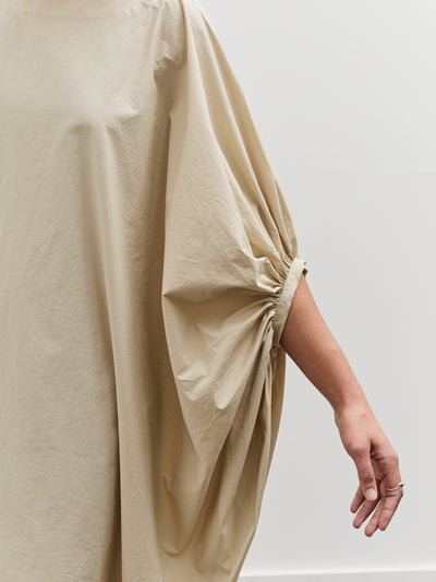 Black Crane Tear Drop Dress, Oyster