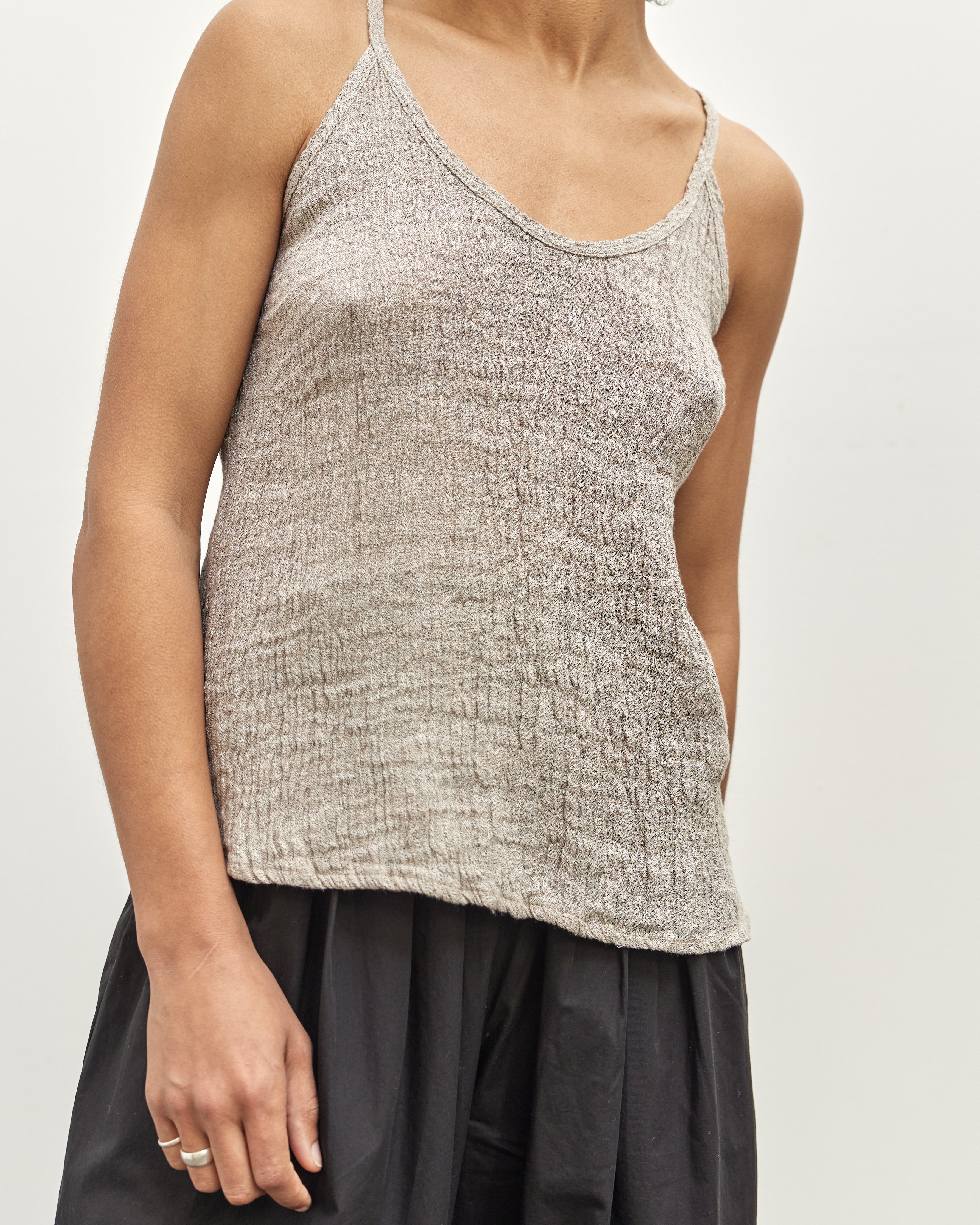 cami BLACK DESIGN 葉月 ② Viscose Twill Cami – BASSIKE