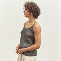 Black Crane Textured Cami, Grey Navy