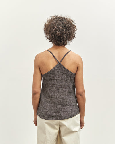 Black Crane Textured Cami, Grey Navy