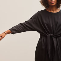 Black Crane Tie Dress, Black