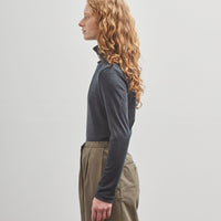 Black Crane Turtleneck, Dark Grey