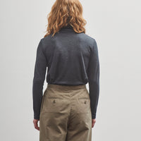 Black Crane Turtleneck, Dark Grey