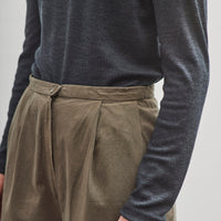 Black Crane Turtleneck, Dark Grey