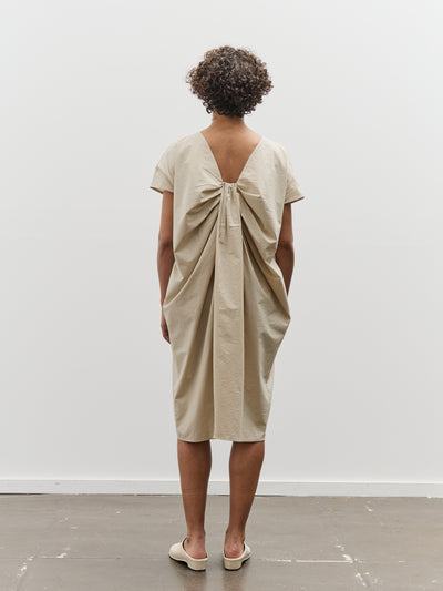 Black Crane Water Fall Dress, Oyster