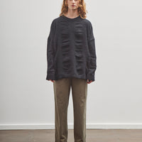 Black Crane Waterfall Sweater, Black
