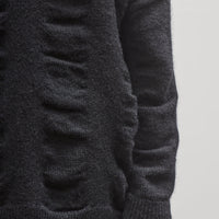 Black Crane Waterfall Sweater, Black