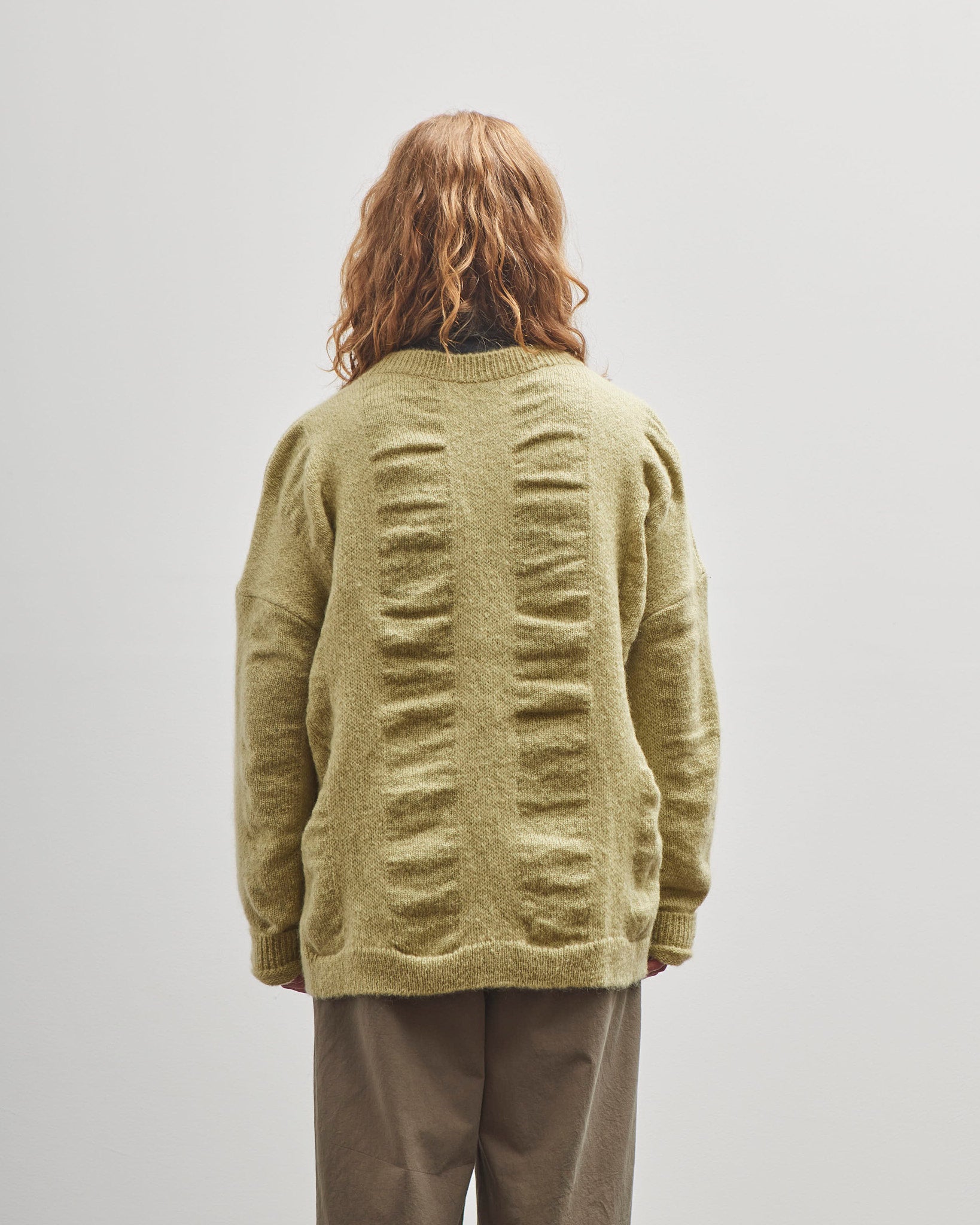 Black Crane Waterfall Sweater, Lime – Glasswing