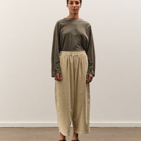 Black Crane Wide Pants, Ivory