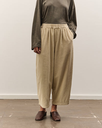 Black Crane Wide Pants, Ivory
