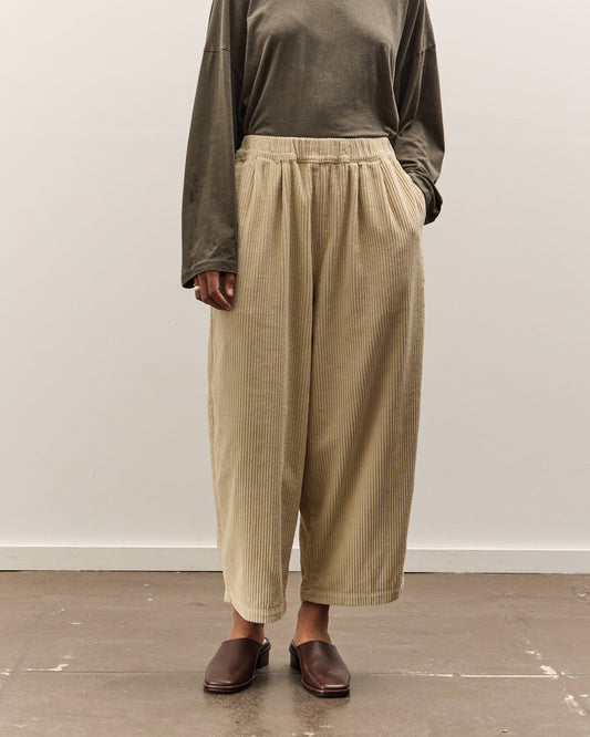 Black Crane Wide Pants, Ivory