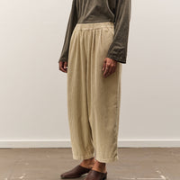 Black Crane Wide Pants, Ivory