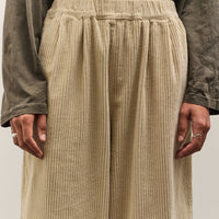 Black Crane Wide Pants, Ivory