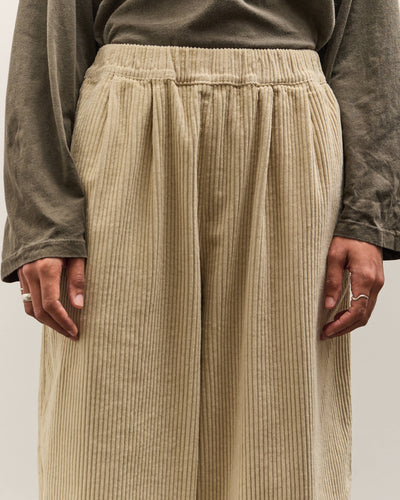 Black Crane Wide Pants, Ivory