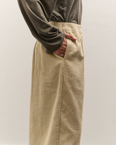 Black Crane Wide Pants, Ivory