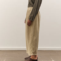 Black Crane Wide Pants, Ivory
