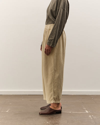 Black Crane Wide Pants, Ivory
