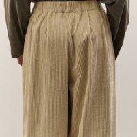 Black Crane Wide Pants, Ivory
