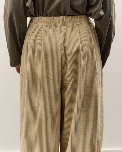 Black Crane Wide Pants, Ivory