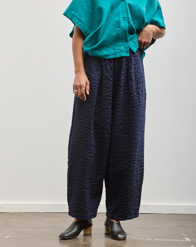 Black Crane Wide Pants, Navy