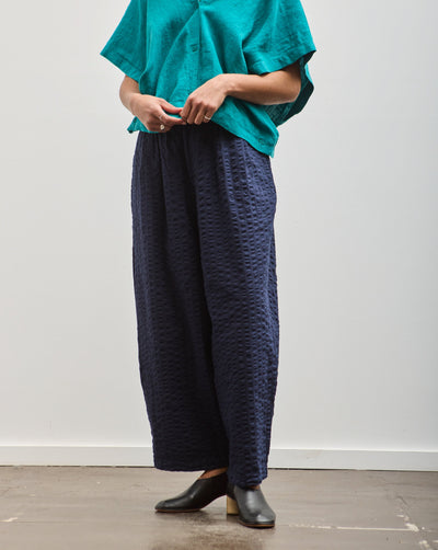 Black Crane Wide Pants, Navy