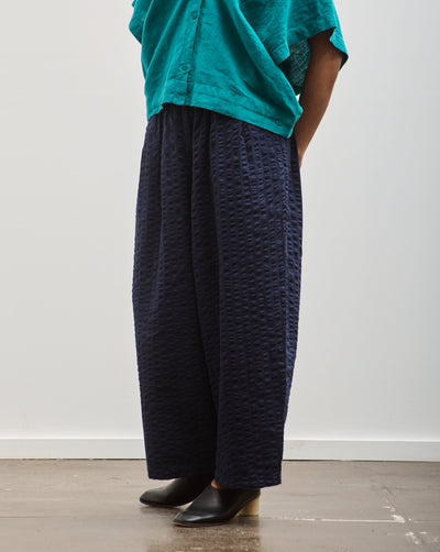 Black Crane Wide Pants, Navy