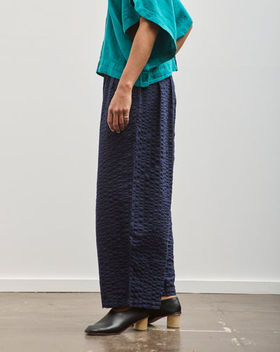 Black Crane Wide Pants, Navy