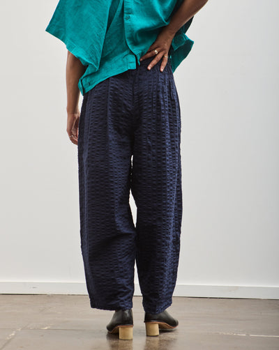 Black Crane Wide Pants, Navy