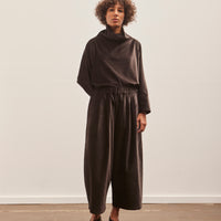 Black Crane Wide Pants, Sumi Black