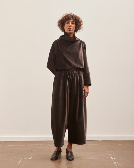 Black Crane Wide Pants, Sumi Black