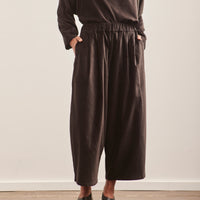 Black Crane Wide Pants, Sumi Black