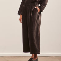 Black Crane Wide Pants, Sumi Black