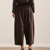 Black Crane Wide Pants, Sumi Black