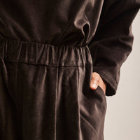 Black Crane Wide Pants, Sumi Black