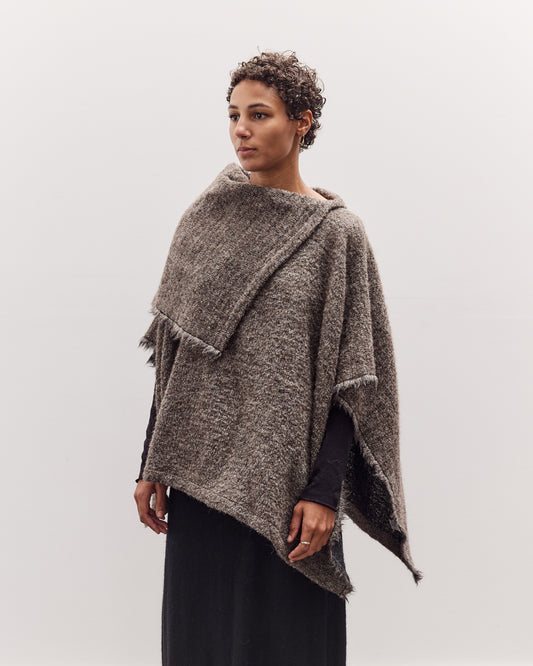 Alpaca Poncho, Beige