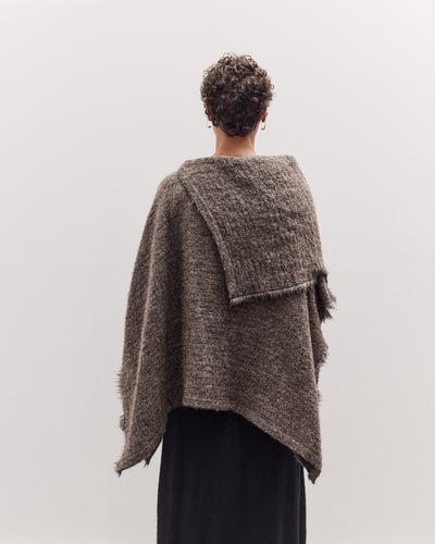 Alpaca Poncho, Beige