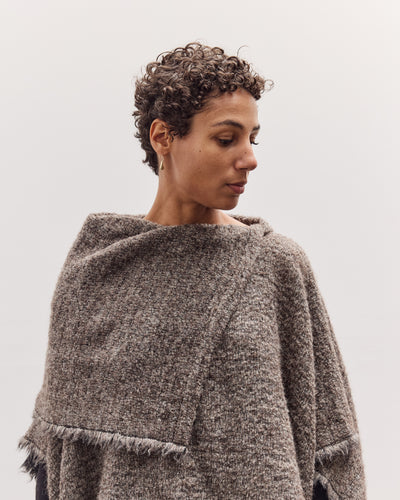 Alpaca Poncho, Beige